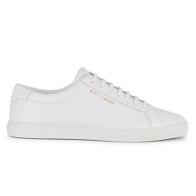 Andy White Leather Sneakers from Saint Laurent