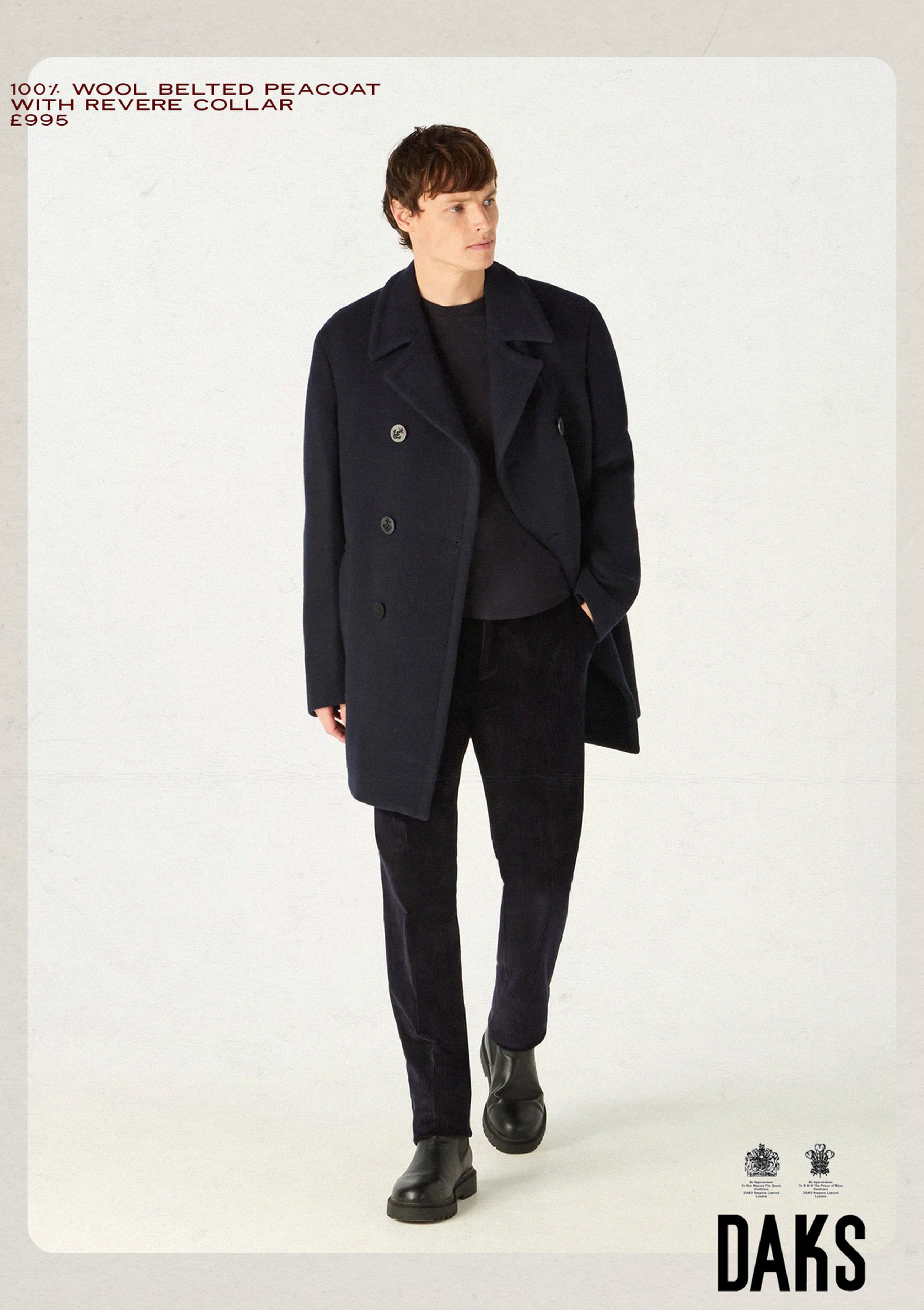 Belted Wool Peacoat