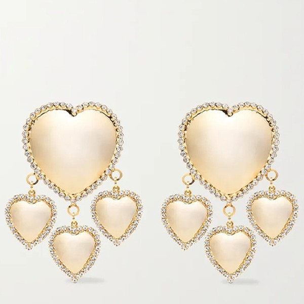 Oversized Crystal Clip Earrings from Alessandra Rich