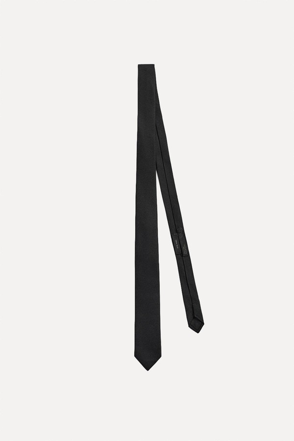 100% Silk Slim Tie from Zara