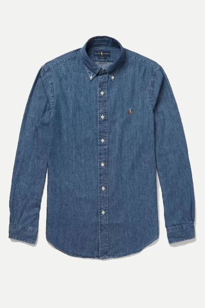 Slim-Fit Button-Down Collar Washed-Denim Shirt from Polo Ralph Lauren