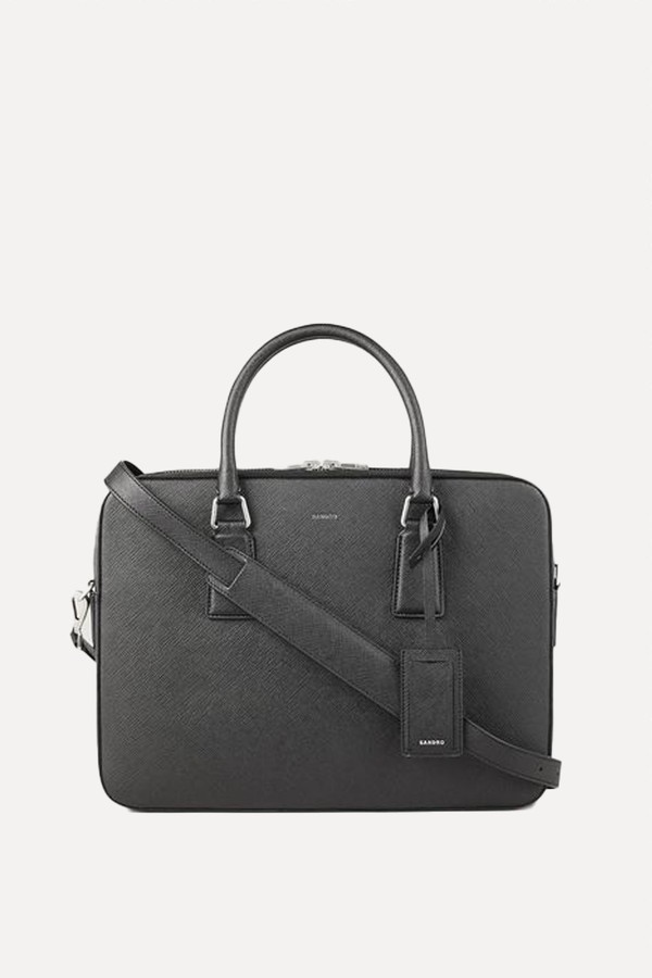 Reconstituted Leather Briefcase from Sandro