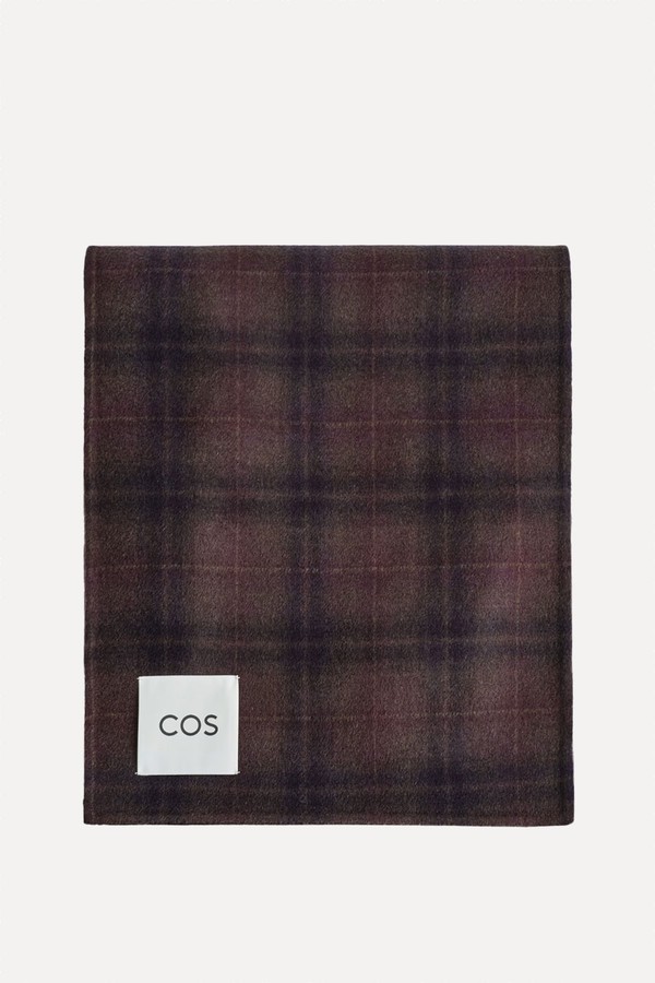 Checked Double-Faced Wool Scarf from COS