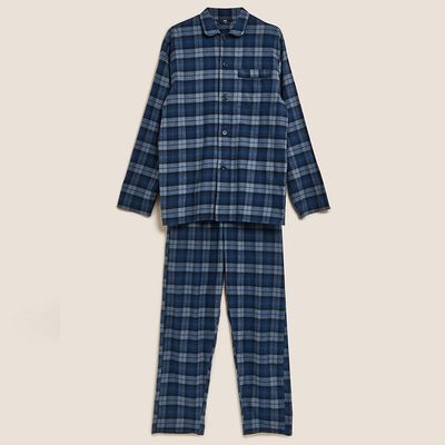 Brushed Cotton Checked Pyjama Set