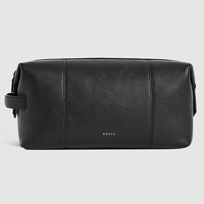 Warren Leather Wash Bag from Reiss