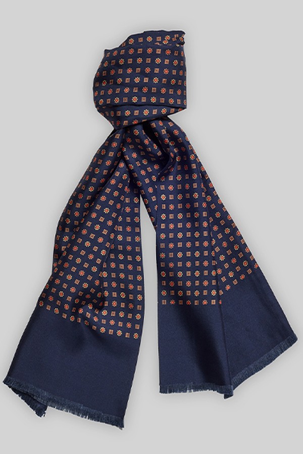 Silk Scarf With Print from De Fursac