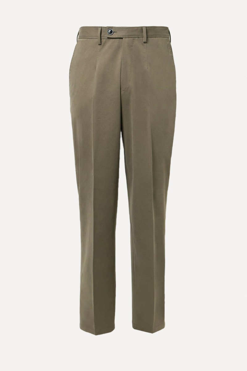 Straight-Leg Cotton-Blend Twill Trousers from Purdey
