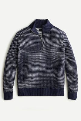 Rugged Merino Wool Half Zip Sweater