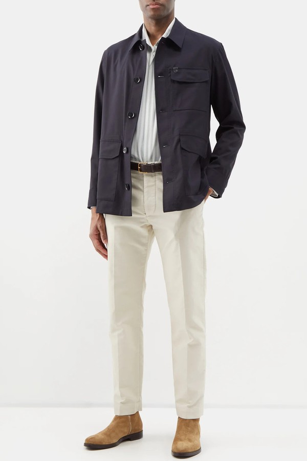 Wool-Blend Twill Overshirt from BRIONI