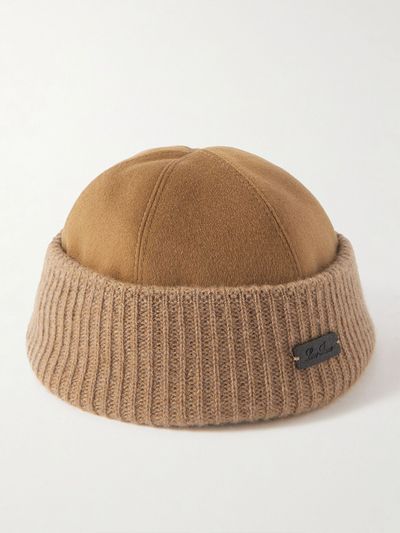 Logo-Appliquéd Storm System Cashmere Beanie from Loro Piana