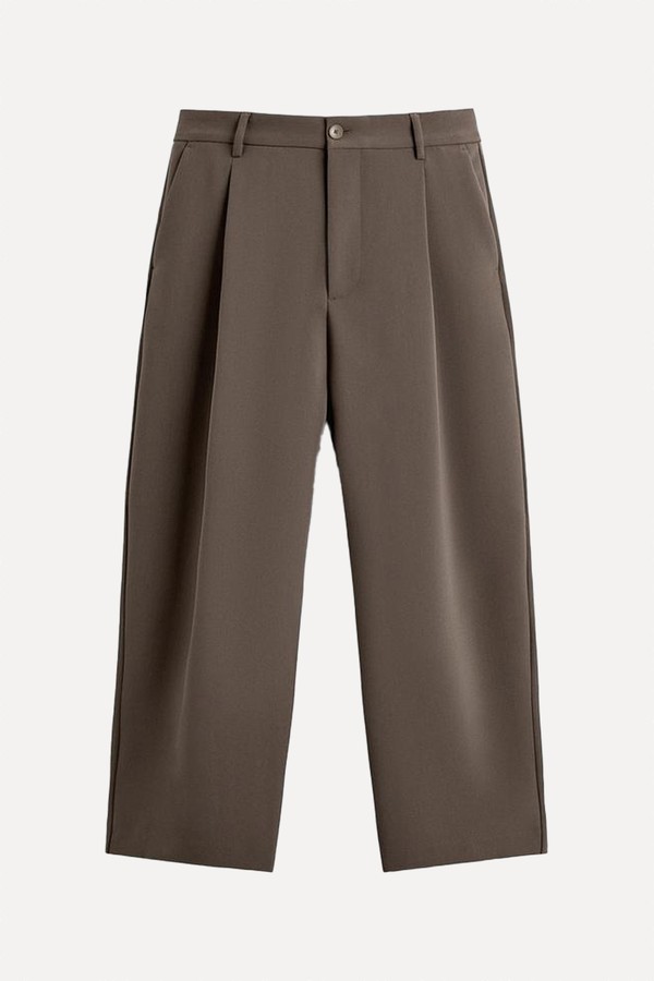 Relaxed Fit Pleated Trousers from Zara