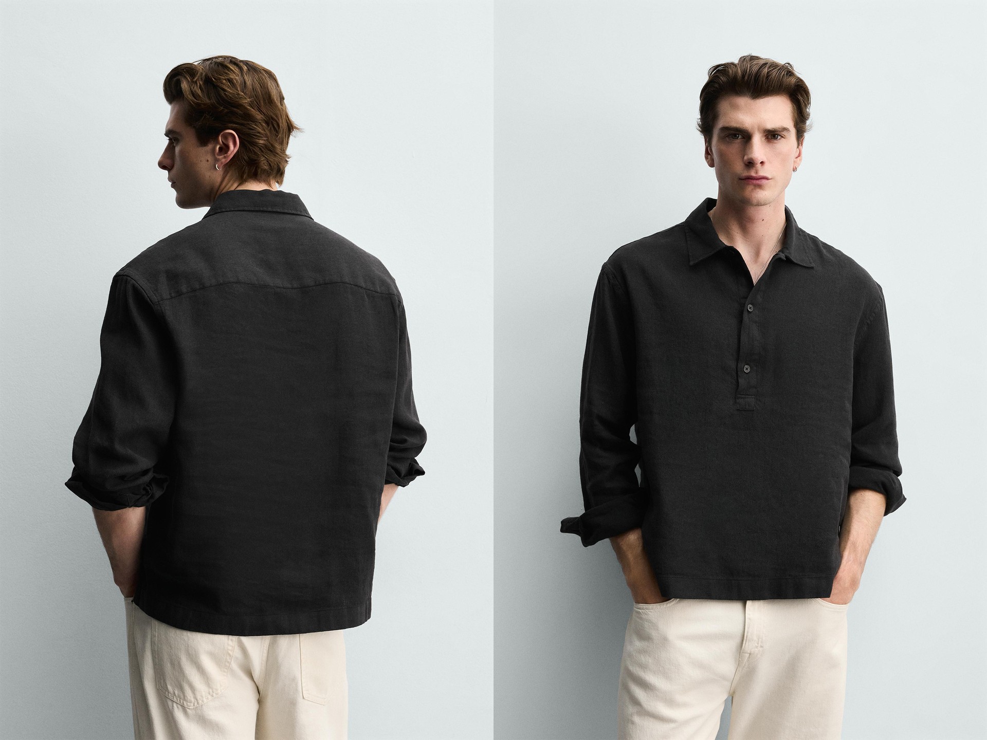 Cotton/Linen Polo Shirt