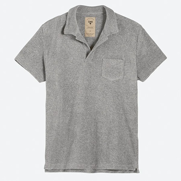 Grey Melange Terry Shirt