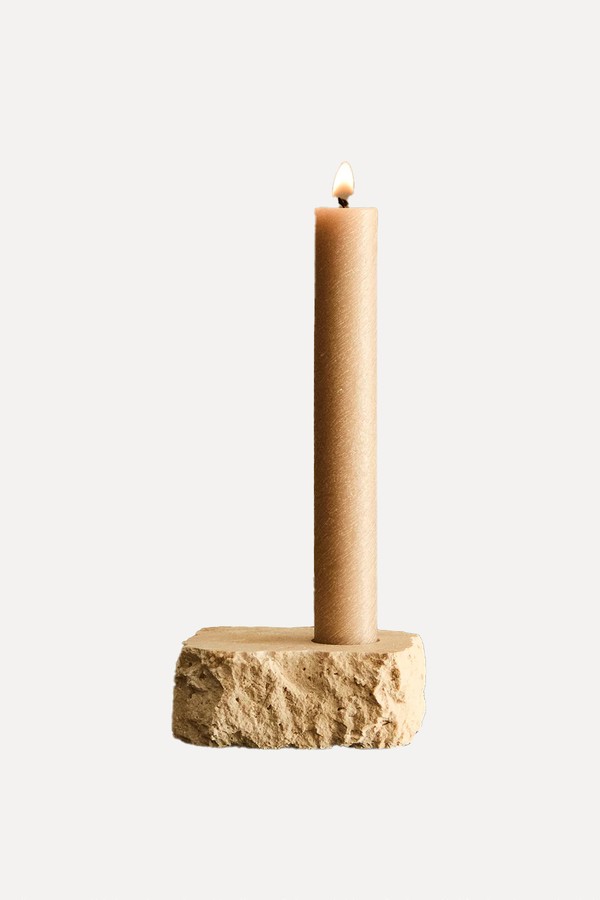 Travertine Candleholder