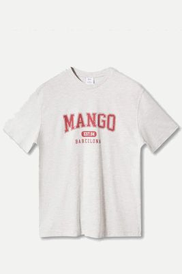Cotton Varsity T-Shirt from Mango