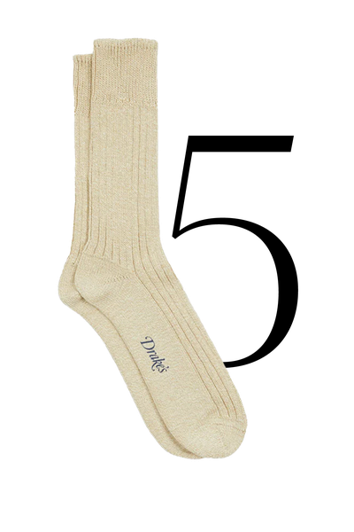  Melange Cotton Sports Socks from Drake’s 