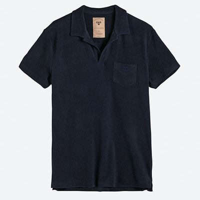Solid Navy Terry Shirt