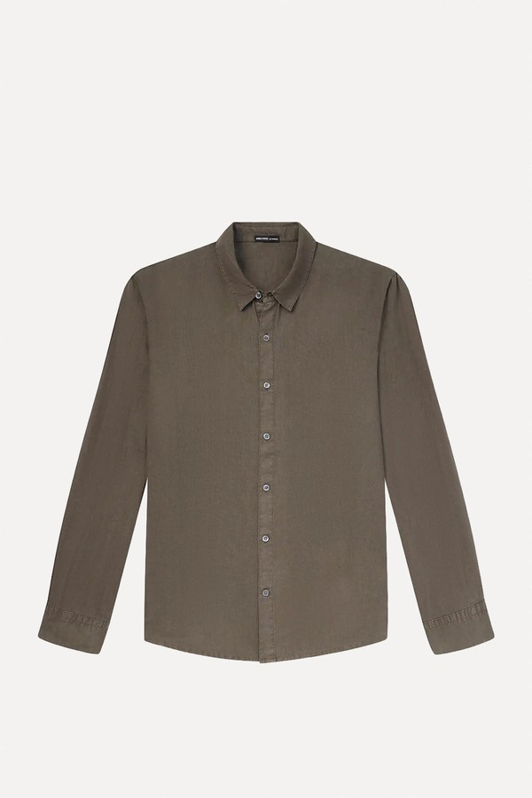 Garment-Dyed Linen Shirt from James Perse