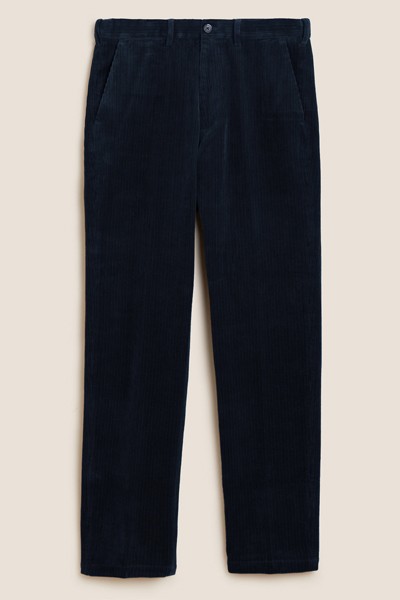 Regular Fit Luxury Corduroy Stretch Trouser from Marks & Spencer