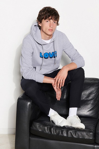 Hoodie With Embroidered Lettering from Sandro