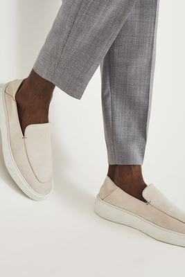 Leather Slip-On Loafers from REISS