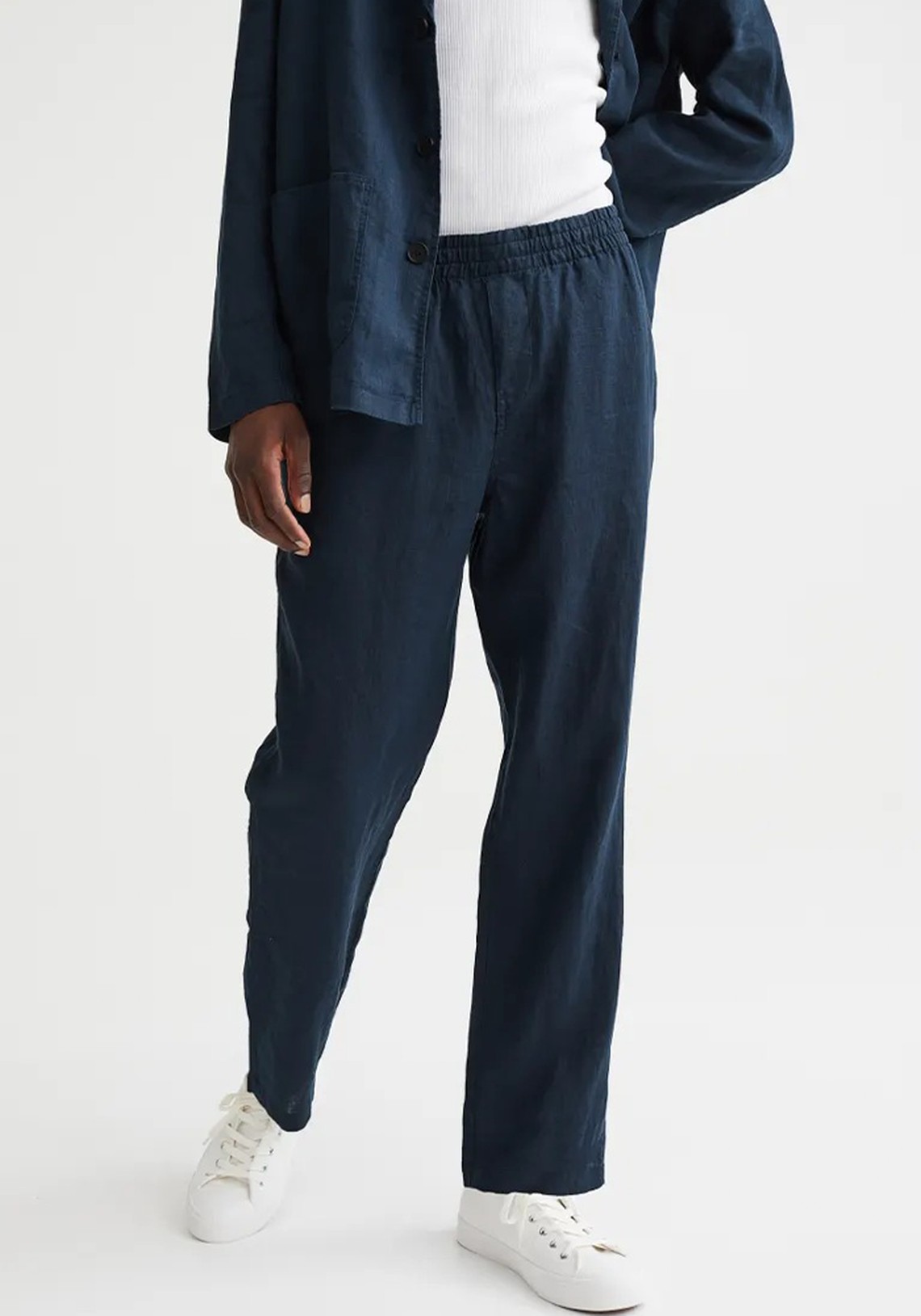 Regular Fit Linen Trousers