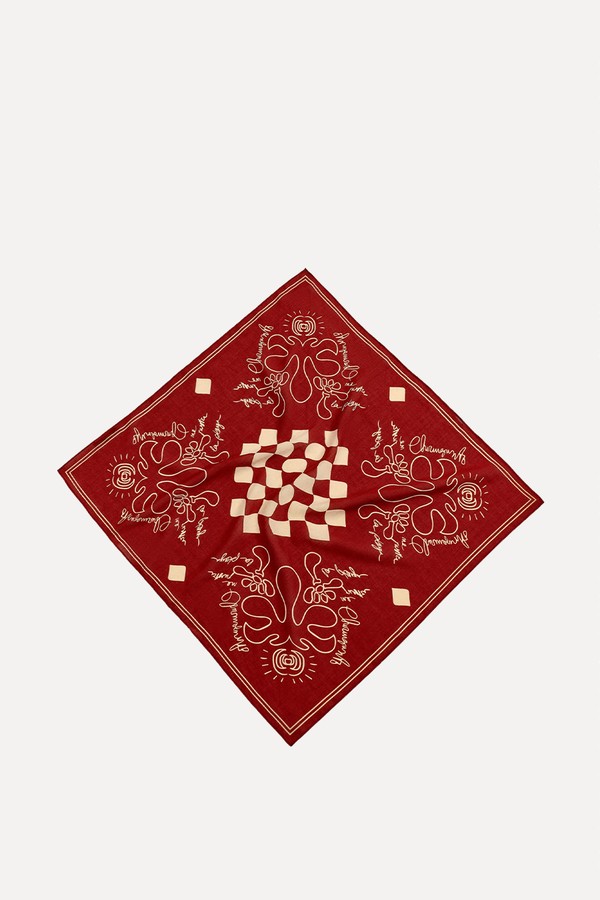 Contrast Print Bandana from Zara