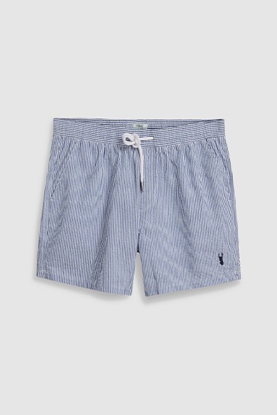 Blue Seersucker Stripe Swim Shorts from Next