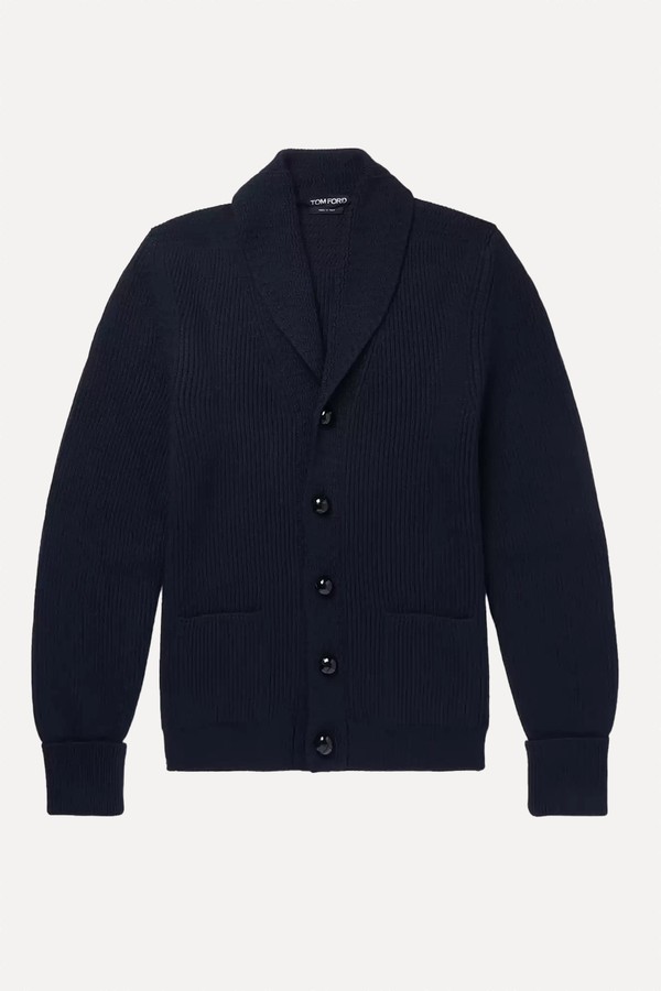 Shawl-Collar Ribbed Cardigan from Tom Ford