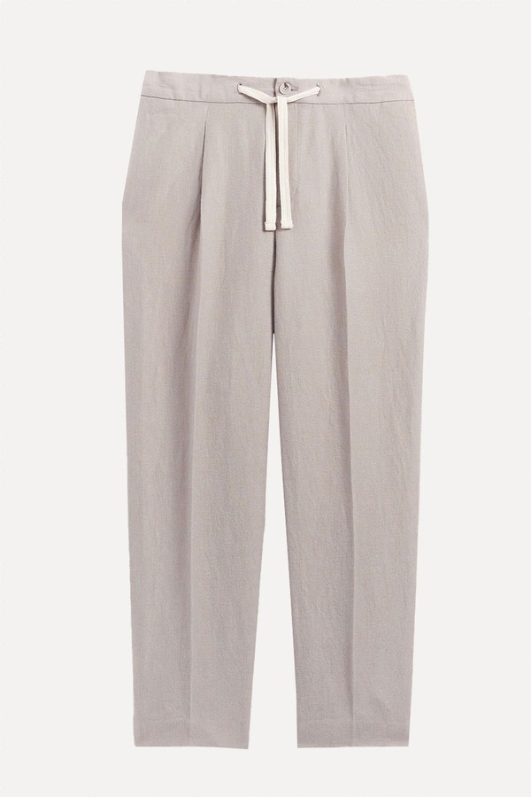 Wool Linen Beach Trousers