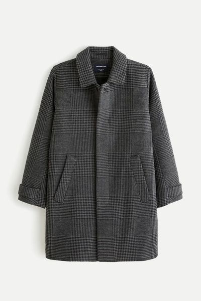 Wool-Blend Mac Coat