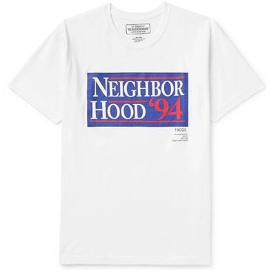 Logo Print Cotton Jersey T-Shirt from Neighbourhood