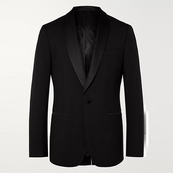 Black Slim-Fit Shawl-Collar Tuxedo from Mr.P