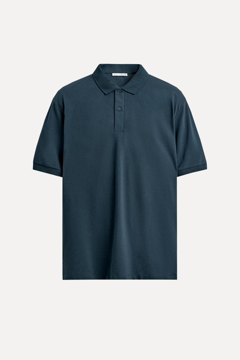 Textured Piqué Polo Shirt