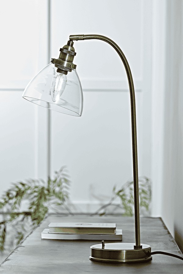 Domed Glass Desk Lamp from Cox & Cox