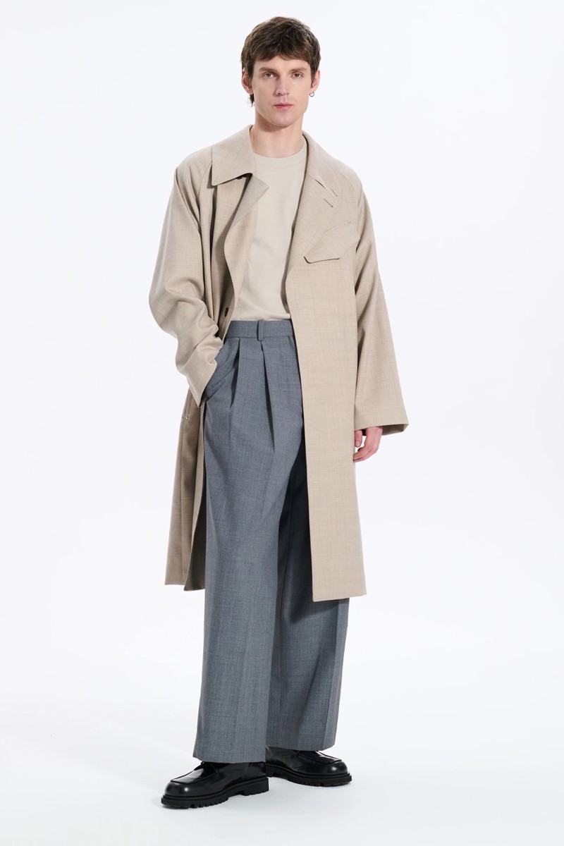 Laggan Belted Wool Gabardine Trench Coat from Mackintosh