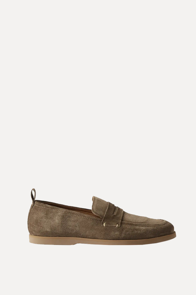 Leo Suede Penny Loafers from MR P. 