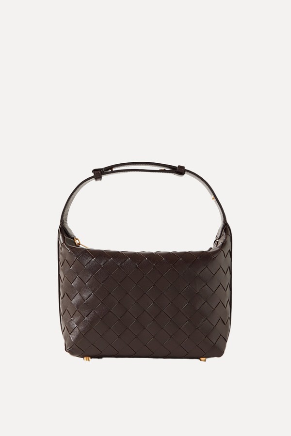 Mini Wallace Intrecciato Leather Shoulder Bag from Bottega Veneta