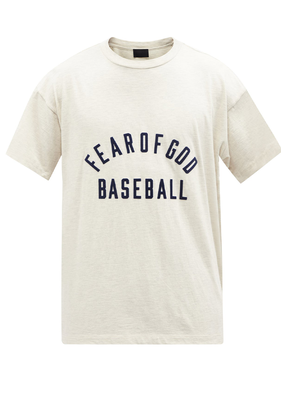 Baseball Logo-Print Cotton-Jersey T-Shirt from Fear Of God