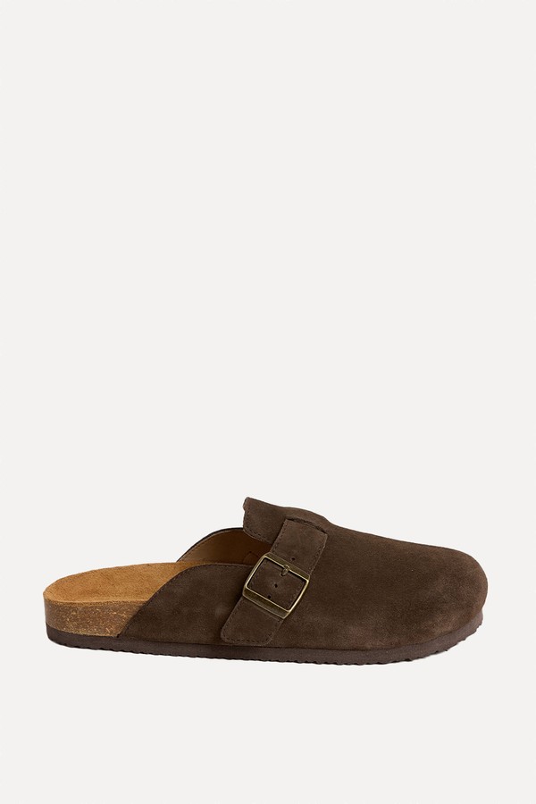 Suede Corkbed Mules