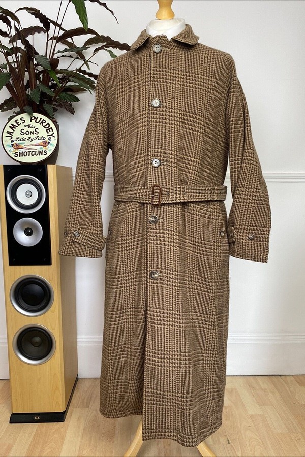 Vintage Reversible Wool Balmacaan Raglan Overcoat Jacket from Polo Ralph Lauren