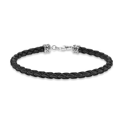 Black Leather Bracelet