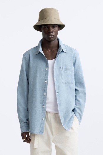 Faded Denim Shirt from Zara