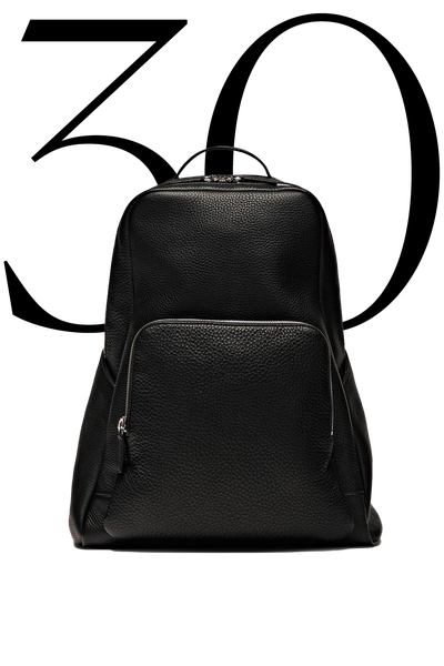 Nappa Leather Backpack With Zip from Massimo Dutti