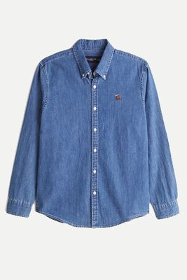 Signature Icon Denim Button-Up Shirt from Abercrombie & Fitch