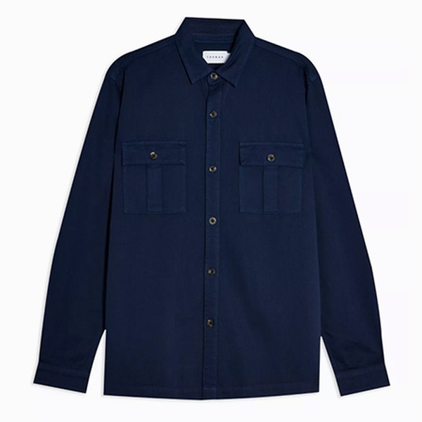 Navy Tencel Shirt