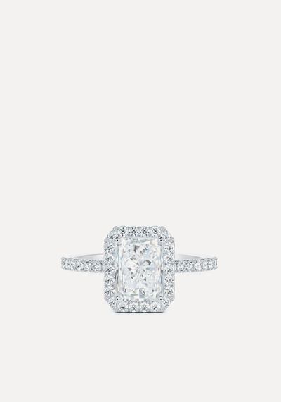 Aura Radiant Cut Diamond Ring