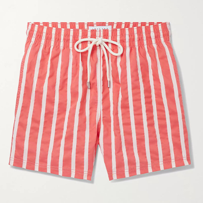 Suertea Short-Length Striped Cotton-Blend Swim Shorts from Atalaye