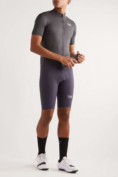 Escapism Logo-Print Stretch-Jersey & Mesh Cycling Bib Shorts from Pas Normal Studios