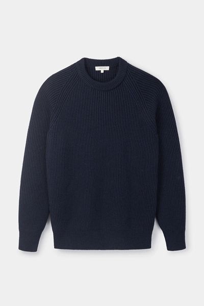 Merino Fisherman Rib Jumper from Sirplus